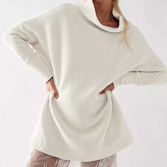 Free People Sweaters - Free People Ottoman Tunic - Ecru Cream - Size Small